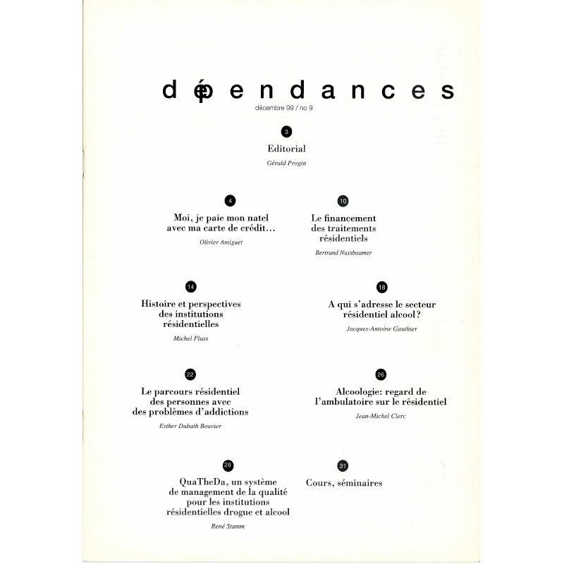 Dépendances n° 09 (rivista soltanto in francese)